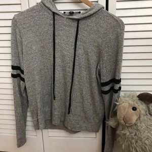 Gray knitted sweatshirt